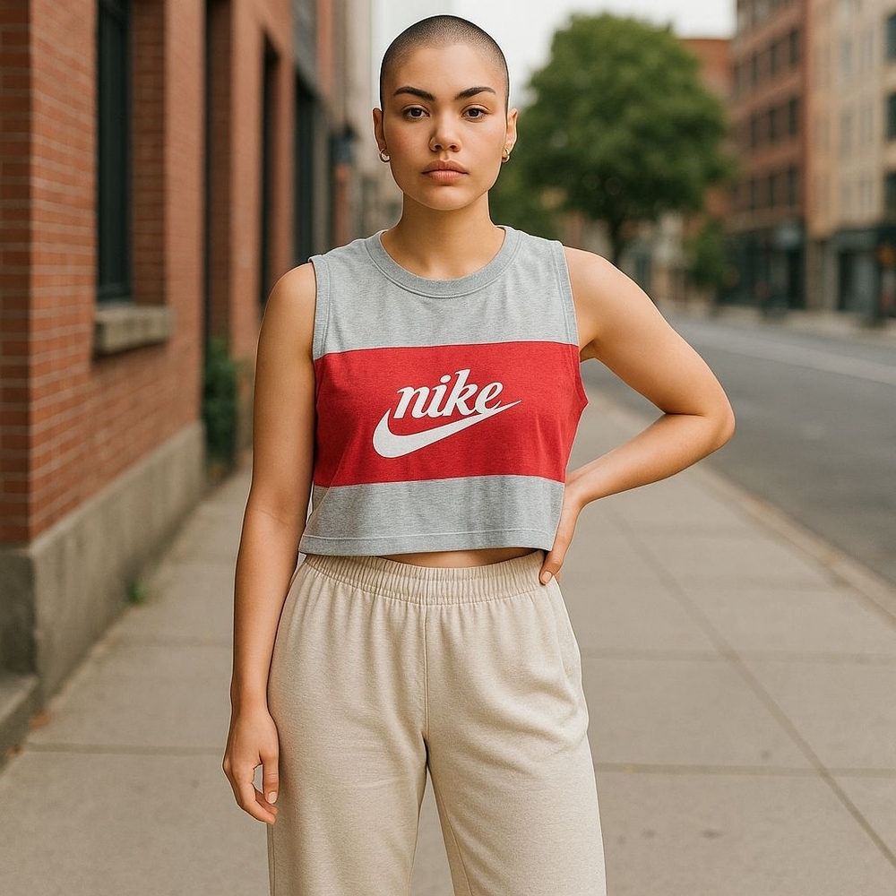 Nike Organic Cotton Logo Tank Sleeveless Top Size XL